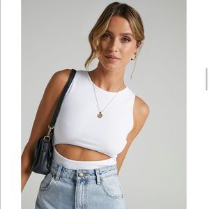 White Showpo bodysuit